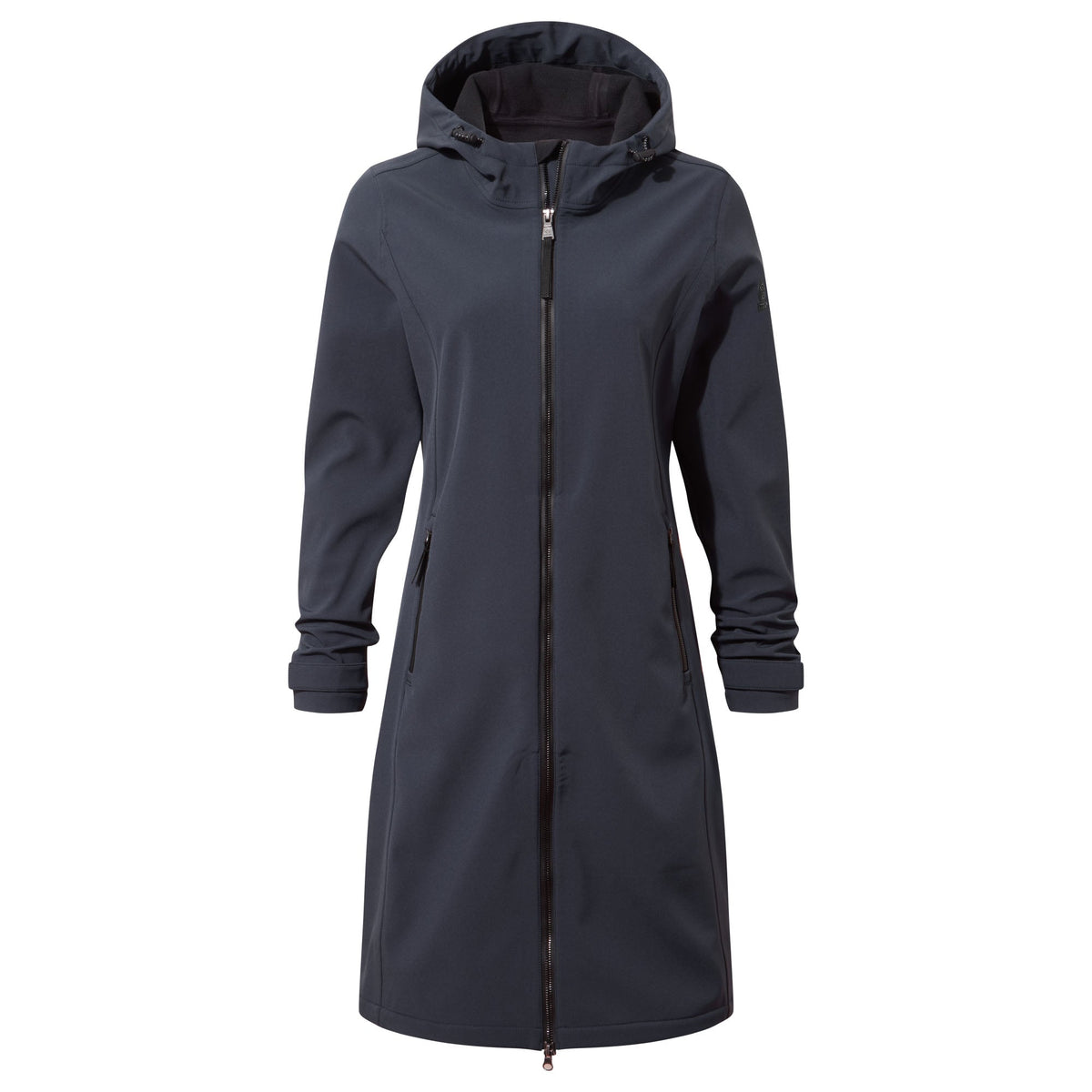 Enya Womens Longline Waterproof Softshell Jacket - Dark Indigo