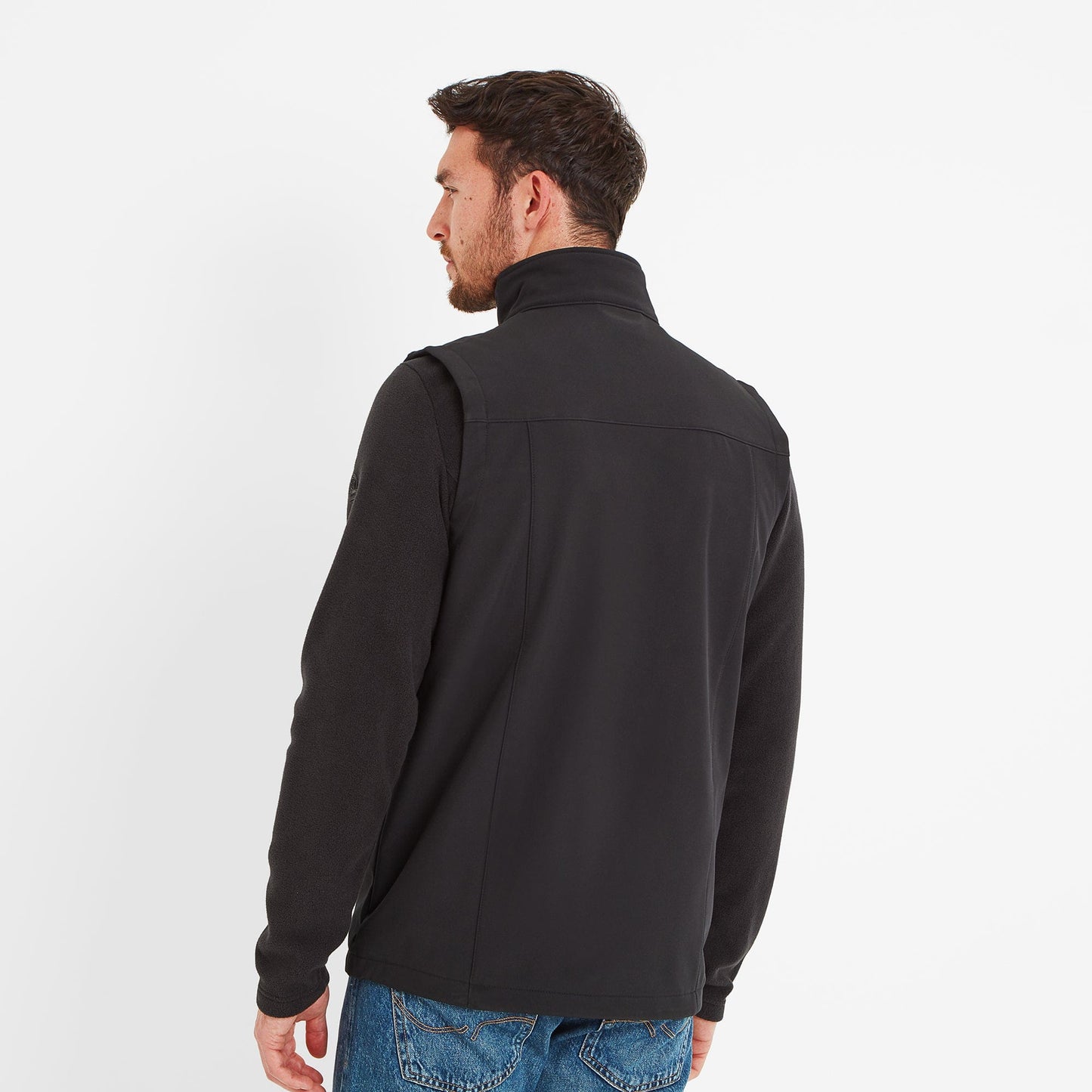 Feizor Mens Shower Resistant Softshell Gilet - Black