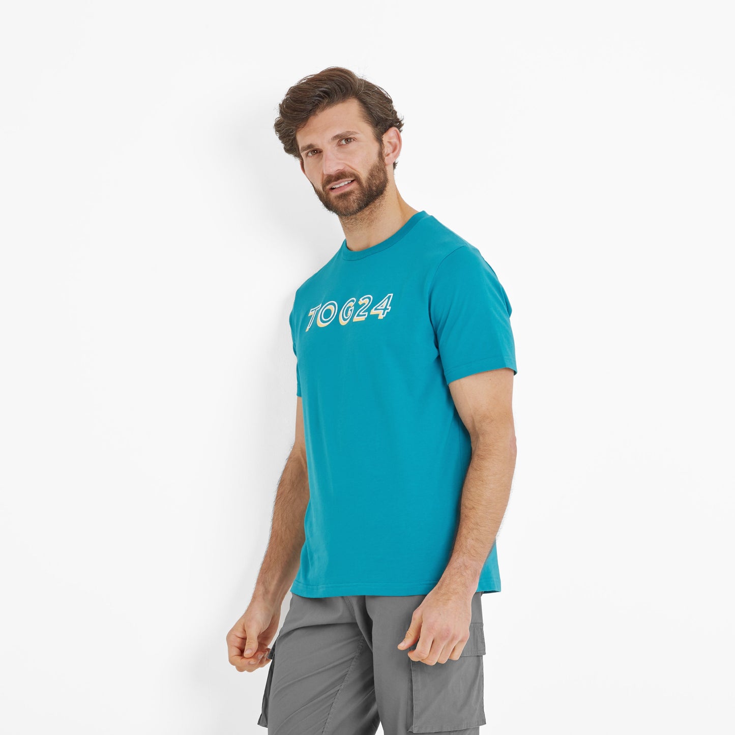 Foran Mens 100% Cotton Supersoft T-Shirt - Mosaic Blue