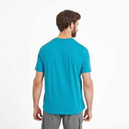 Foran Mens 100% Cotton Supersoft T-Shirt - Mosaic Blue