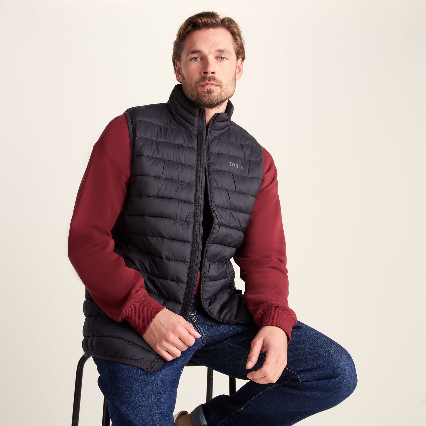Gibson Mens Insulated Padded Gilet - Black