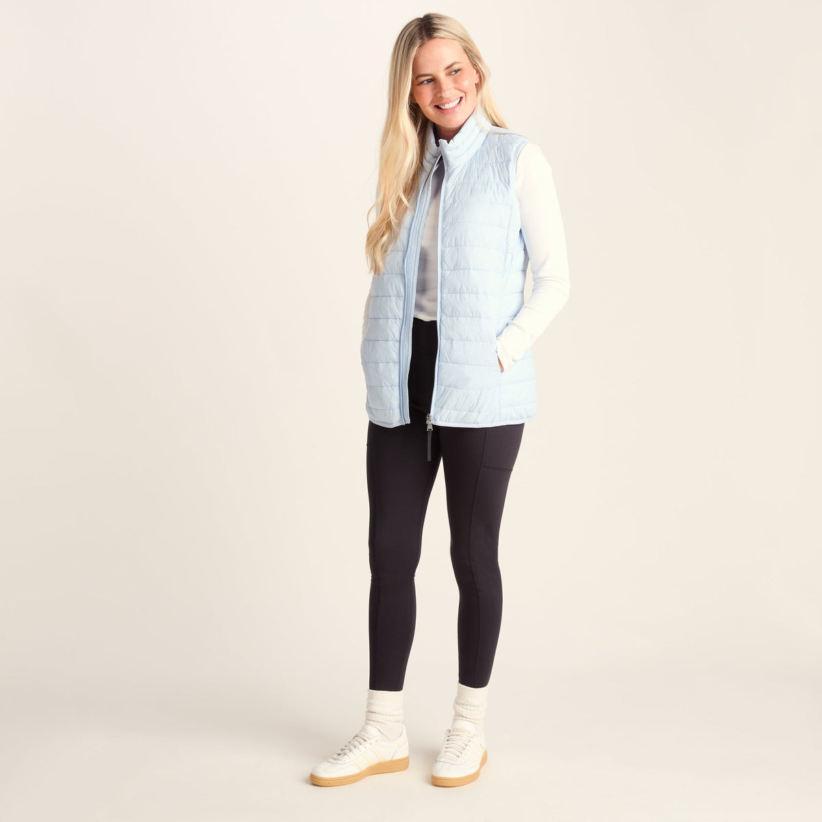 Gibson Womens Insulated Padded Gilet - Ice Blue