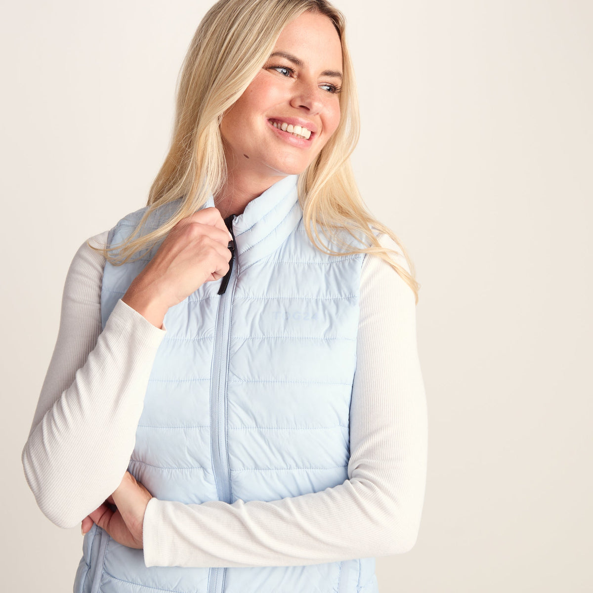 Gibson Womens Insulated Padded Gilet - Ice Blue