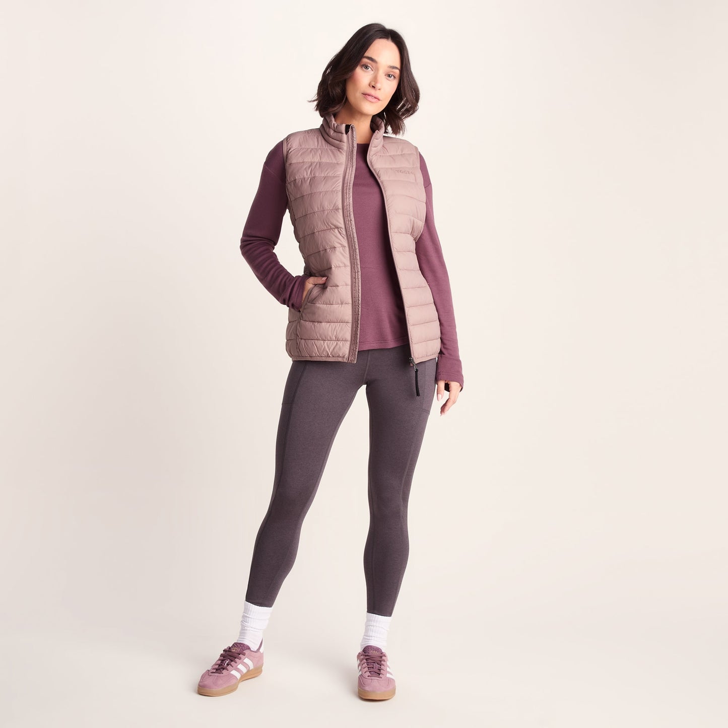 Gibson Womens Insulated Padded Gilet - Faded Pink