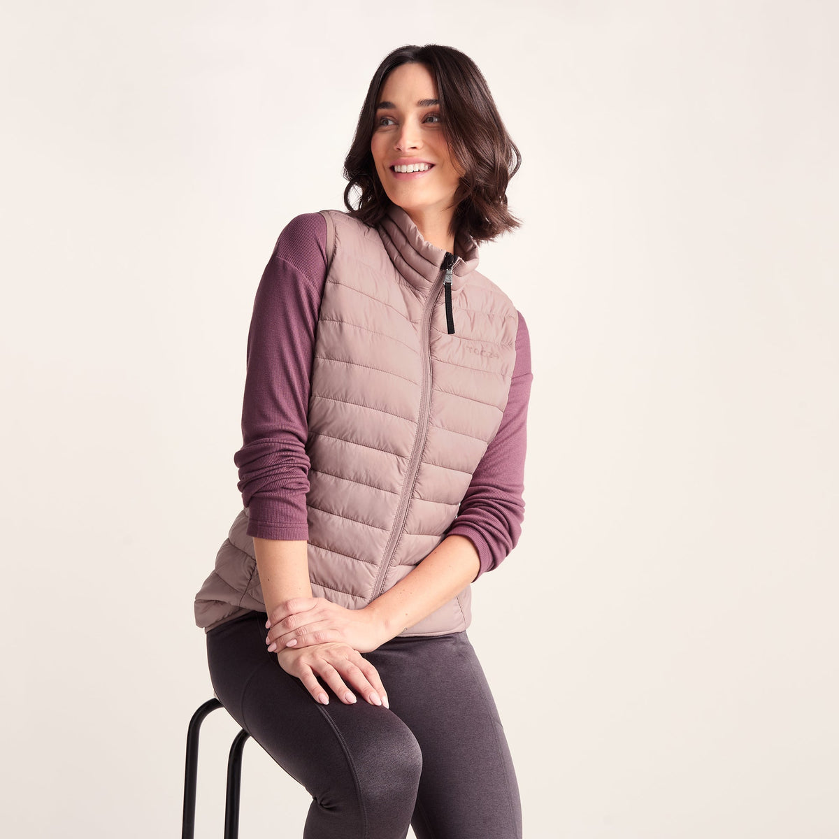 Gibson Womens Insulated Padded Gilet - Faded Pink
