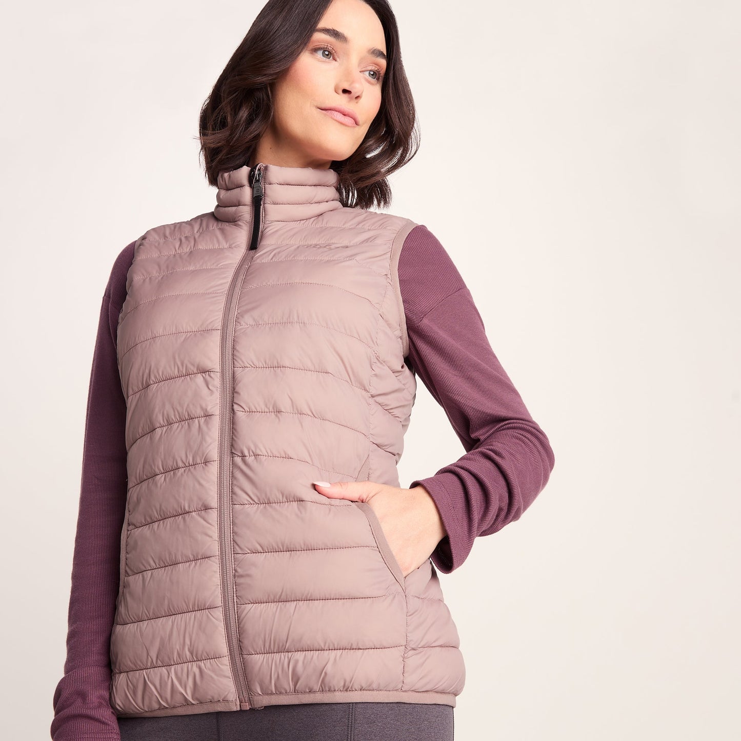 Gibson Womens Insulated Padded Gilet - Faded Pink