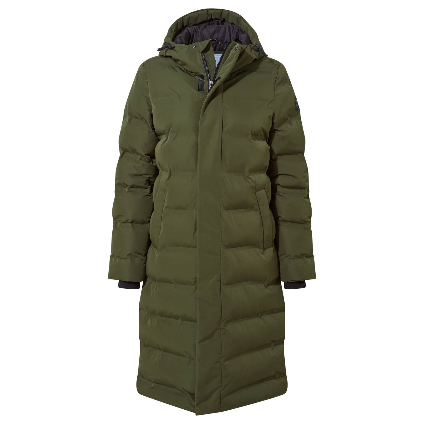 Glaston Womens Shower Resistant Insulated Parka - Dark Green