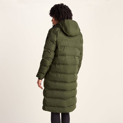 Glaston Womens Shower Resistant Insulated Parka - Dark Green