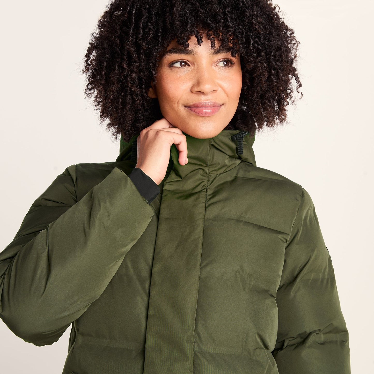 Glaston Womens Shower Resistant Insulated Parka - Dark Green