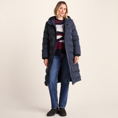 Glaston Womens Shower Resistant Insulated Parka - Dark Indigo