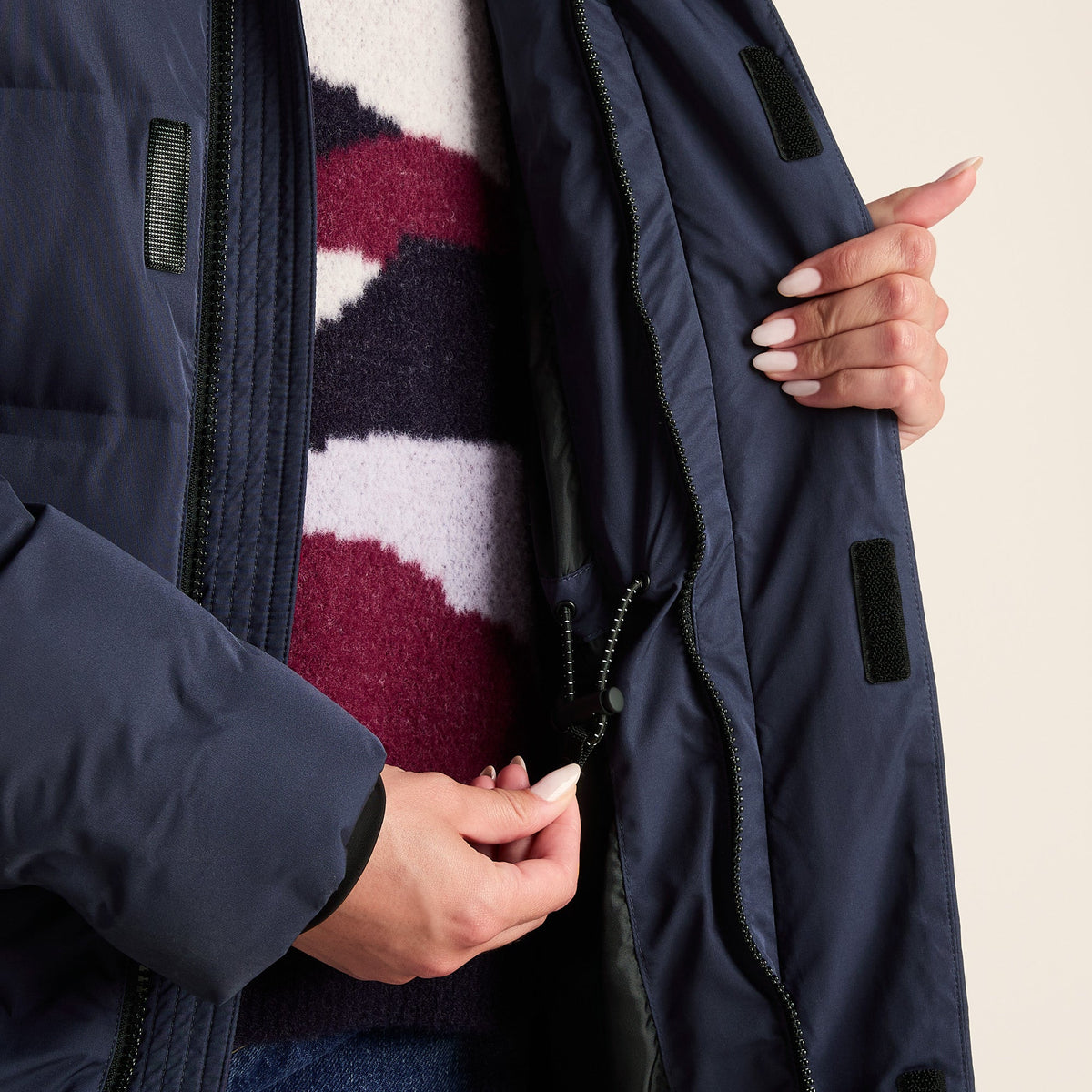 Glaston Womens Shower Resistant Insulated Parka - Dark Indigo