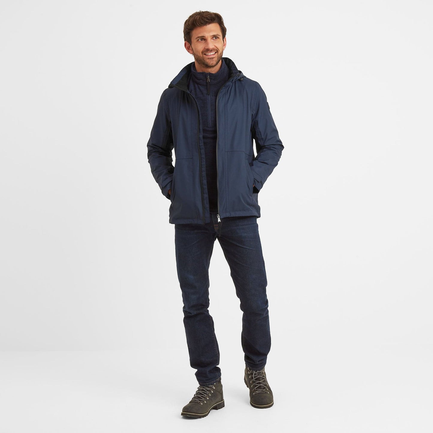 Gribton Mens Waterproof Jacket - Dark Indigo