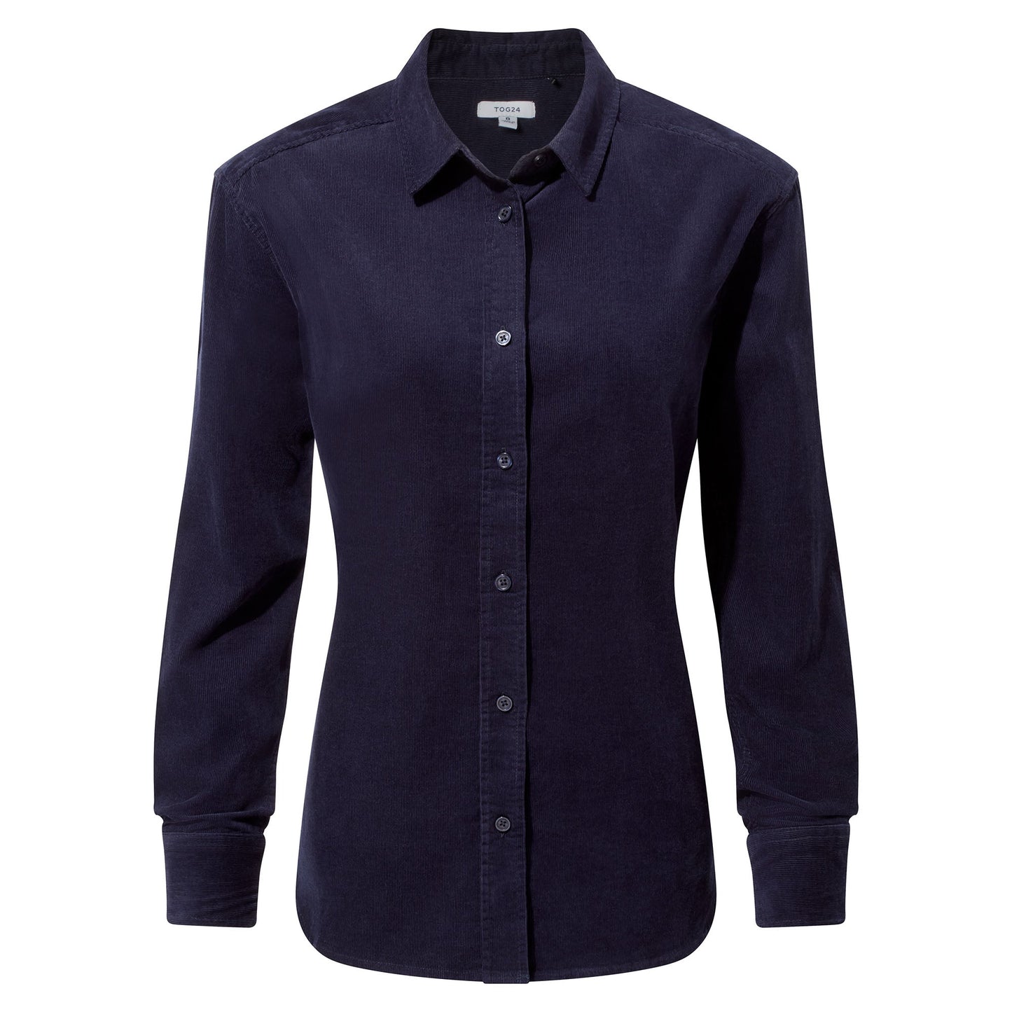 Harby Womens Long Sleeve Lightweight Corduroy Shirt - Oxford Blue