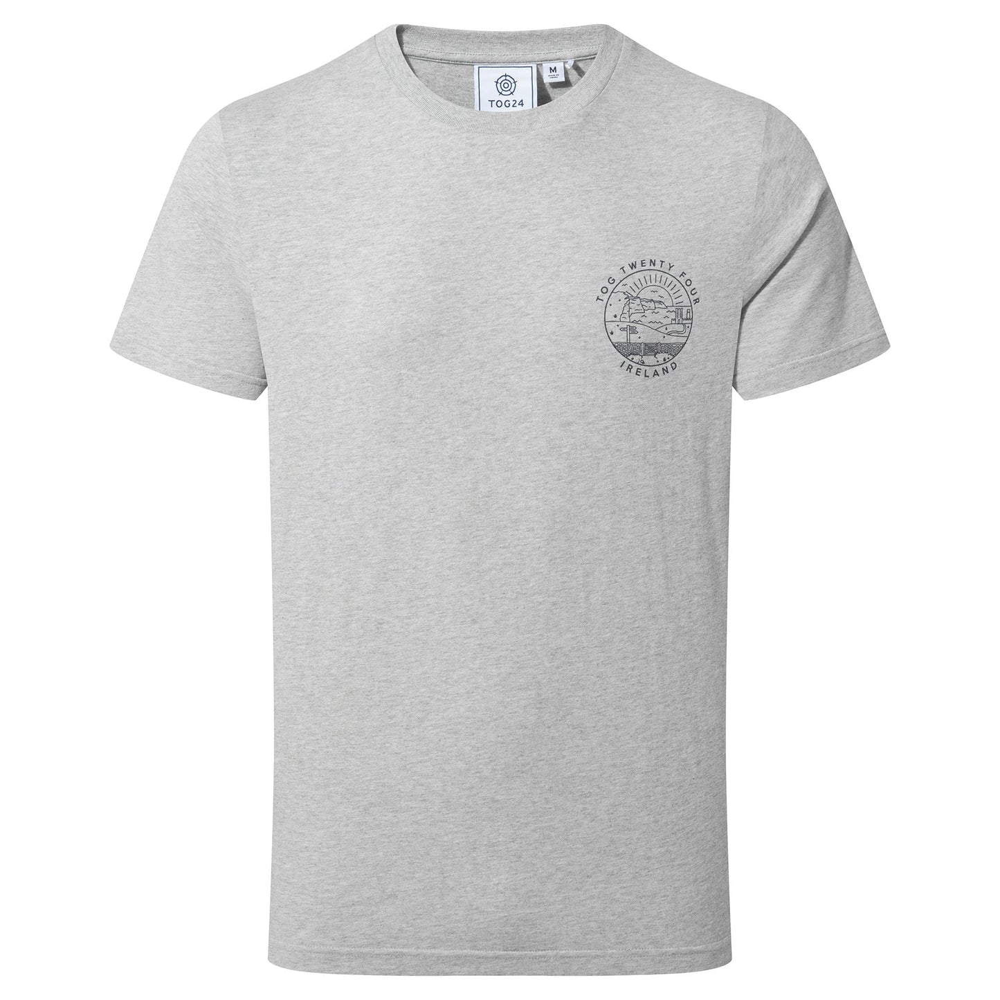 Ireland Mens 100% Cotton T-Shirt - Light Grey Marl
