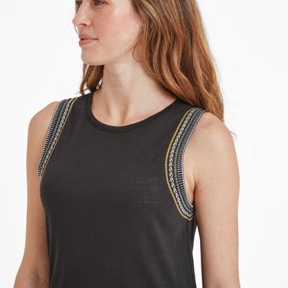 Iris Womens Vest - Washed Black