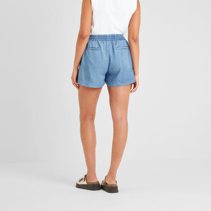 Jessica Womens Tencel Lyocel Shorts - Faded Indigo