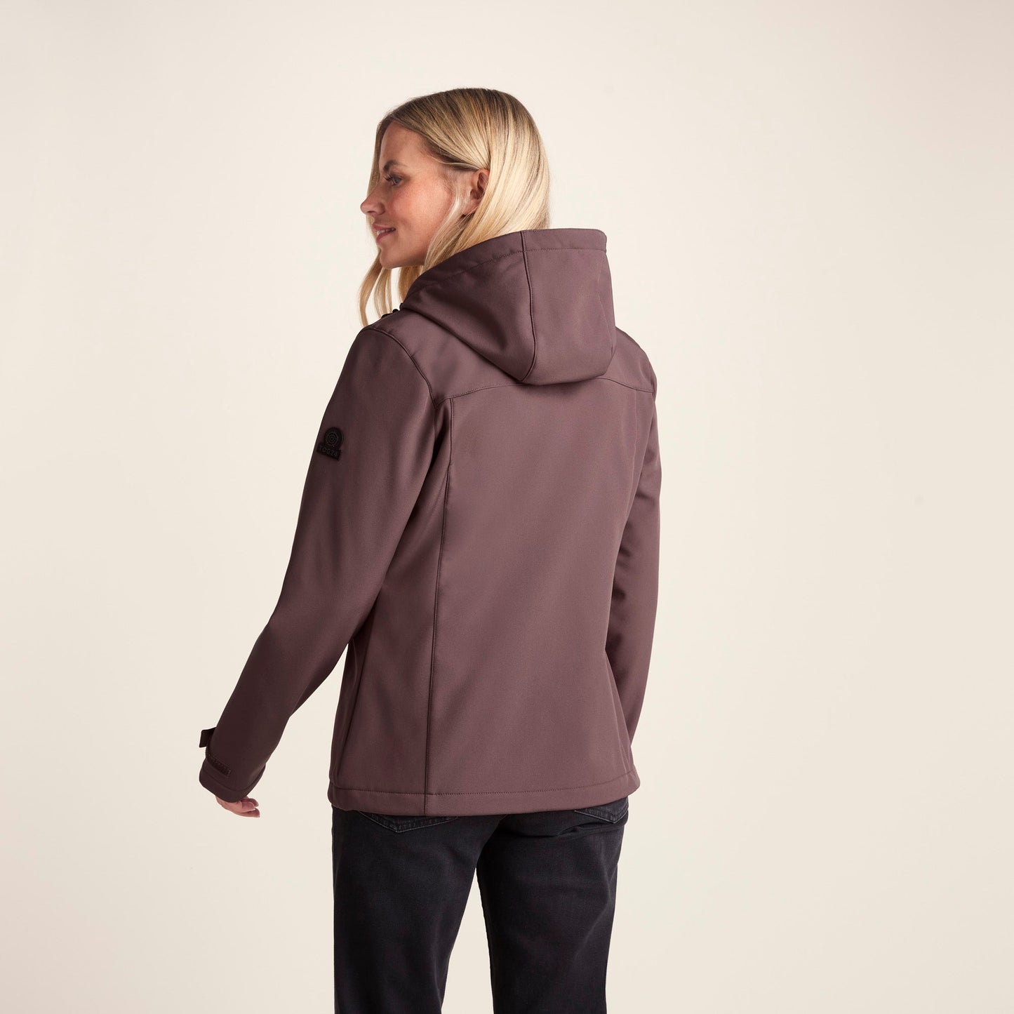 Keld Womens Shower Resistant Hooded Softshell Jacket - Dark Mauve