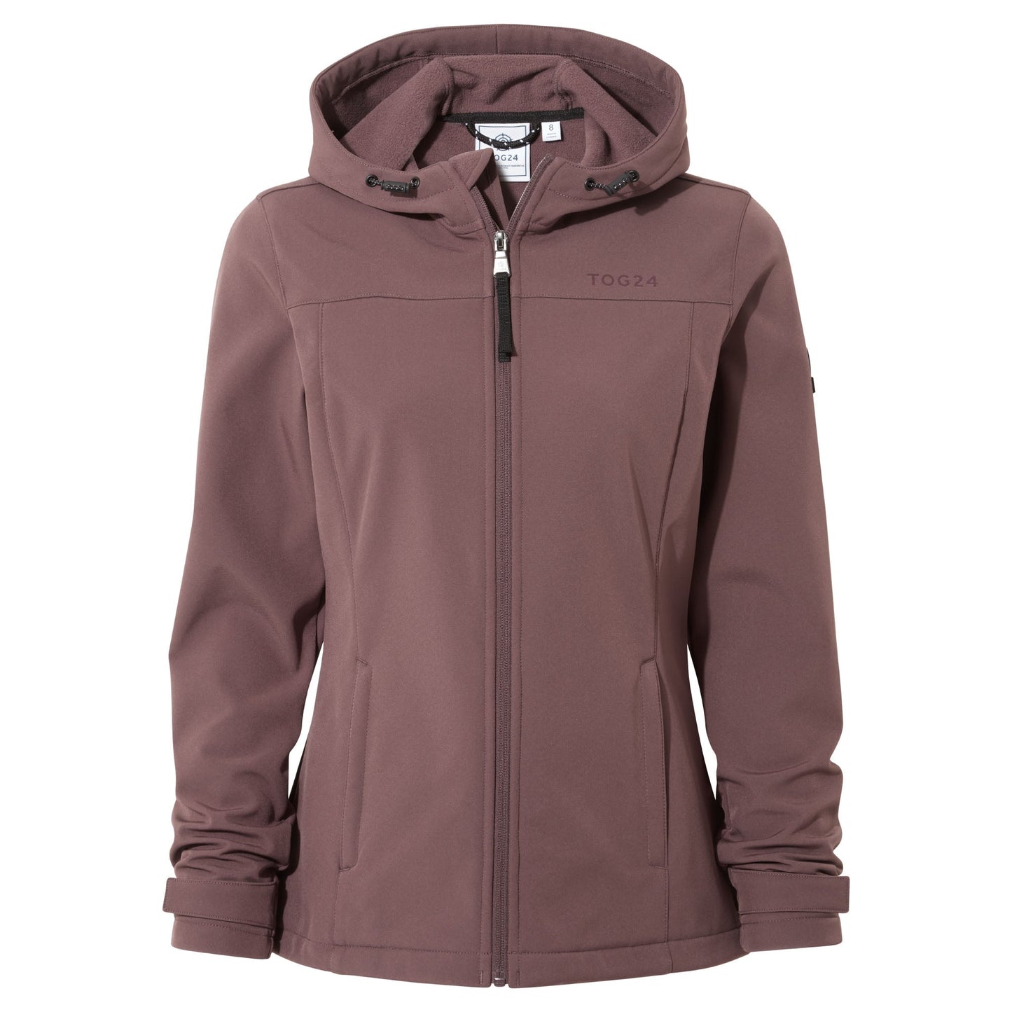 Keld Womens Shower Resistant Hooded Softshell Jacket - Dark Mauve