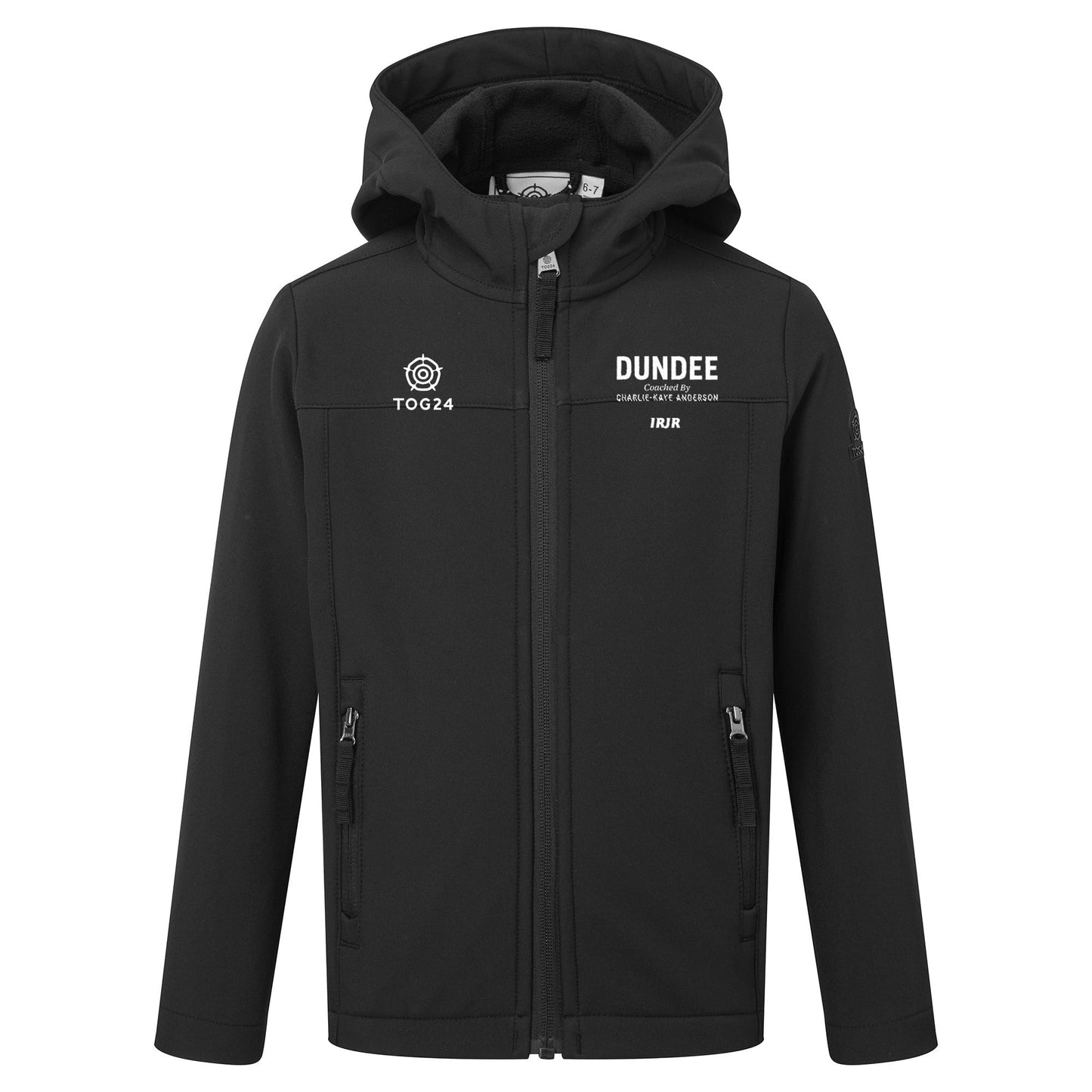 Charlie-Kaye Anderson Ice Skating Kids - Koroma Softshell Hooded Jacket Black
