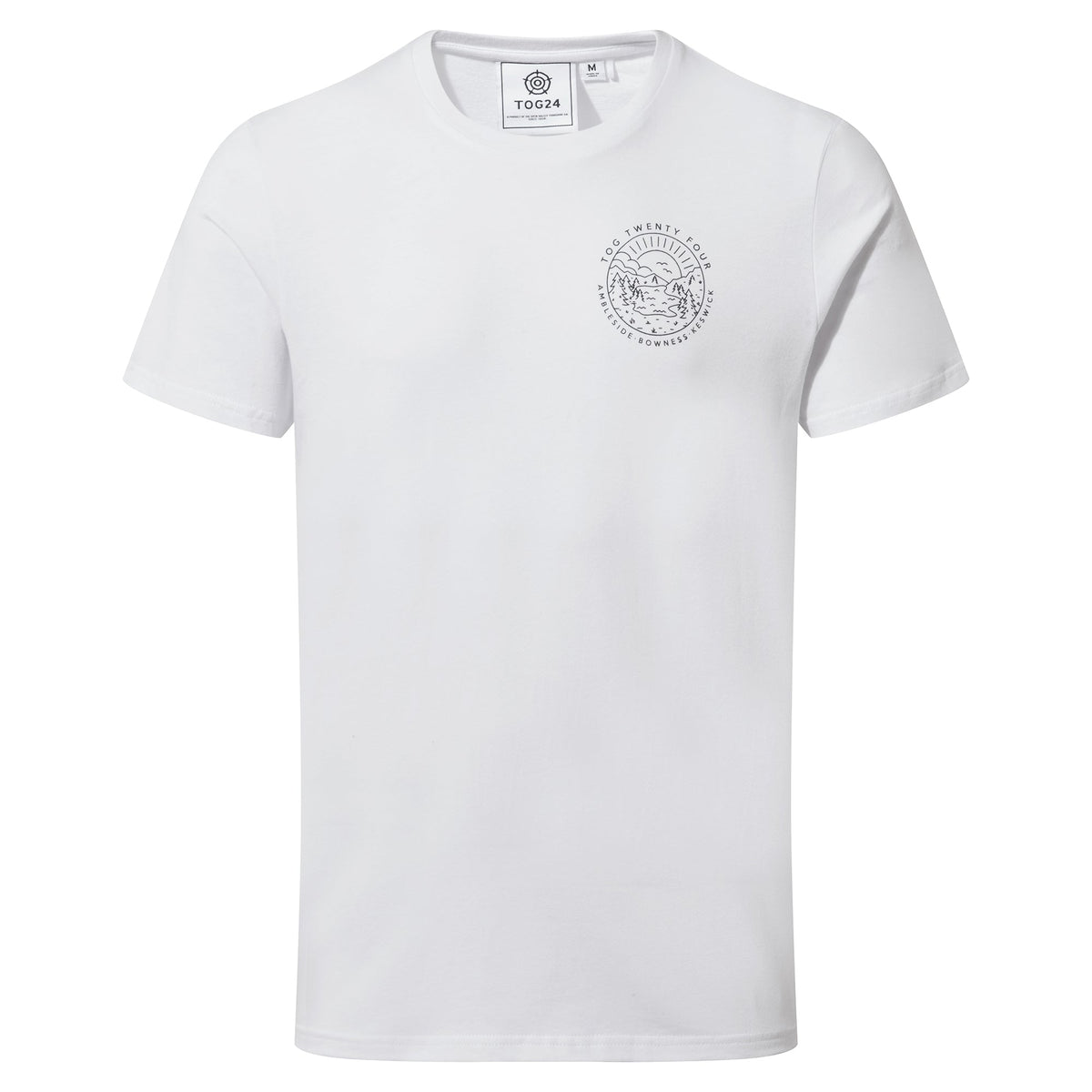 Lakes Mens 100% Cotton Supersoft T-Shirt - White