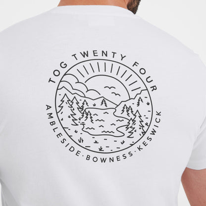 Lakes Mens 100% Cotton Supersoft T-Shirt - White