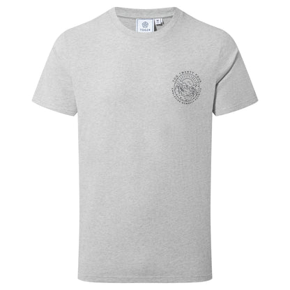 Lakes Mens 100% Cotton Supersoft T-Shirt - Light Grey Marl