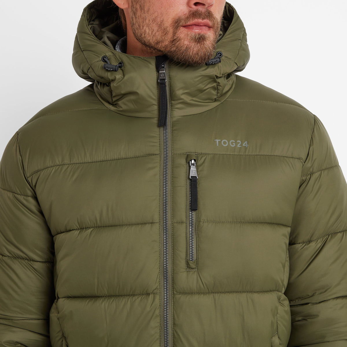Maloney Mens Wind Resistant Insulated Jacket - Khaki