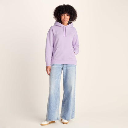 Meera Womens 100% Cotton Relaxed Fit Hoody - Lilac Blossom