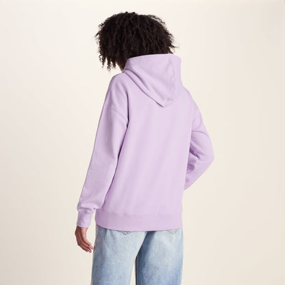 Meera Womens 100% Cotton Relaxed Fit Hoody - Lilac Blossom