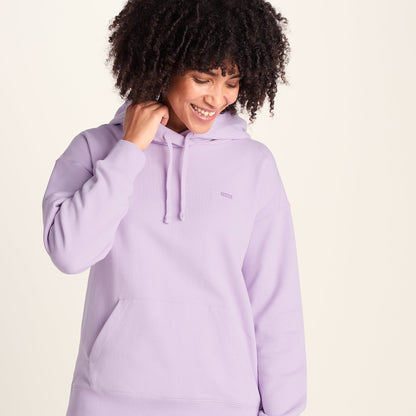 Meera Womens 100% Cotton Relaxed Fit Hoody - Lilac Blossom