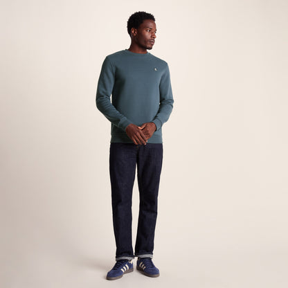 Mellor Mens Supersoft Cotton Rich Sweat - Arctic Blue