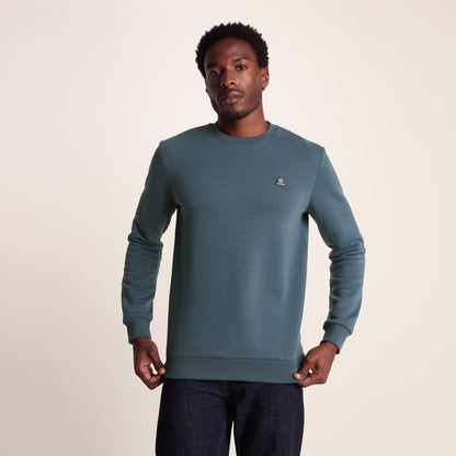 Mellor Mens Supersoft Cotton Rich Sweat - Arctic Blue