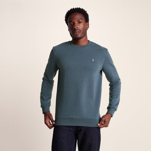 Mellor Mens Supersoft Cotton Rich Sweat - Arctic Blue