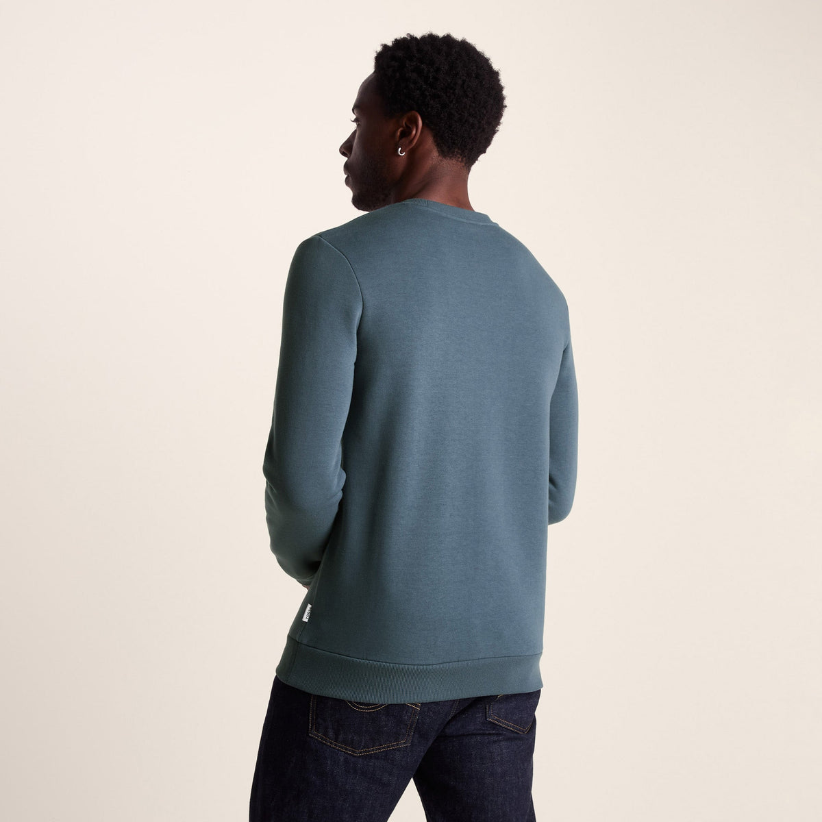 Mellor Mens Supersoft Cotton Rich Sweat - Arctic Blue