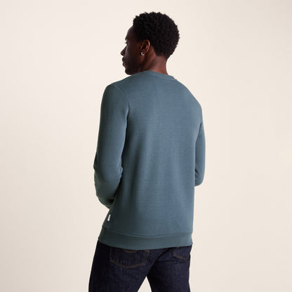 Mellor Mens Supersoft Cotton Rich Sweat - Arctic Blue
