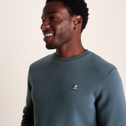 Mellor Mens Supersoft Cotton Rich Sweat - Arctic Blue