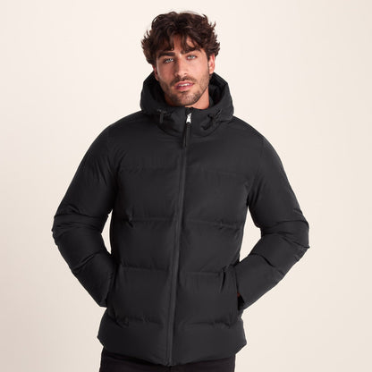 Menka Mens Shower Resistant Insulated Jacket - Black