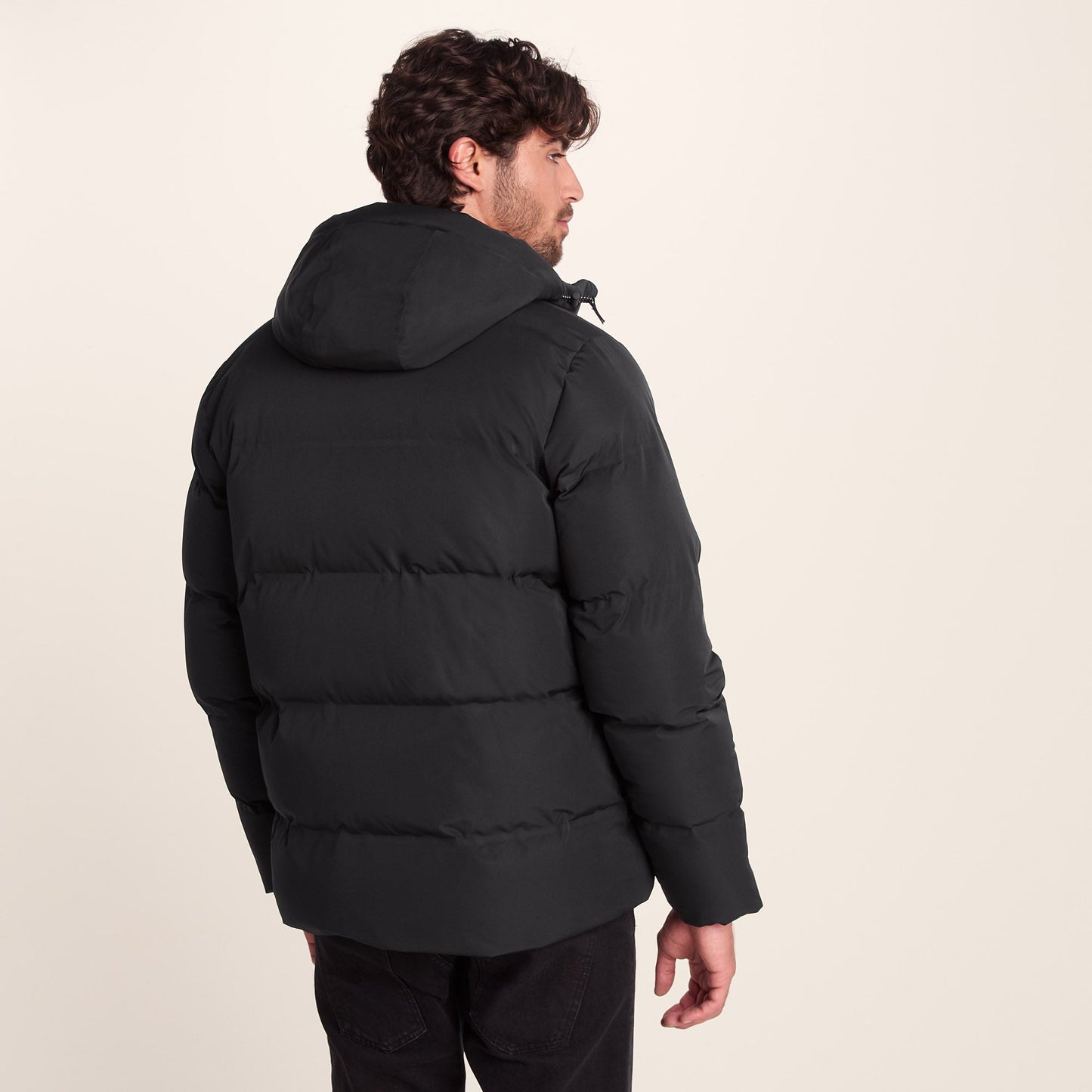 Menka Mens Shower Resistant Insulated Jacket - Black