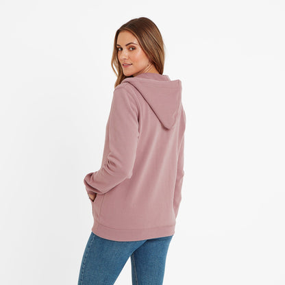Mia Womens Supersoft Zip Hoody - Faded Pink