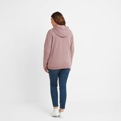 Mia Womens Supersoft Zip Hoody - Faded Pink