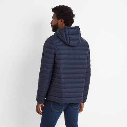 North Mens RDS Certified Down Hooded Jacket - Dark Indigo