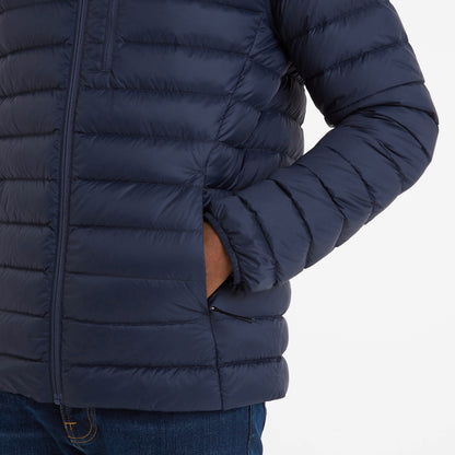 North Mens RDS Certified Down Hooded Jacket - Dark Indigo