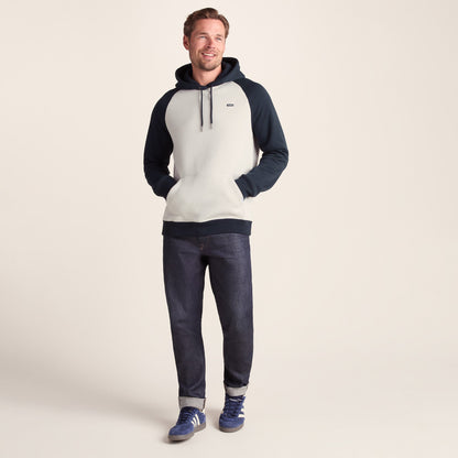 Noston Mens Supersoft Raglan Hoody - Dark Indigo