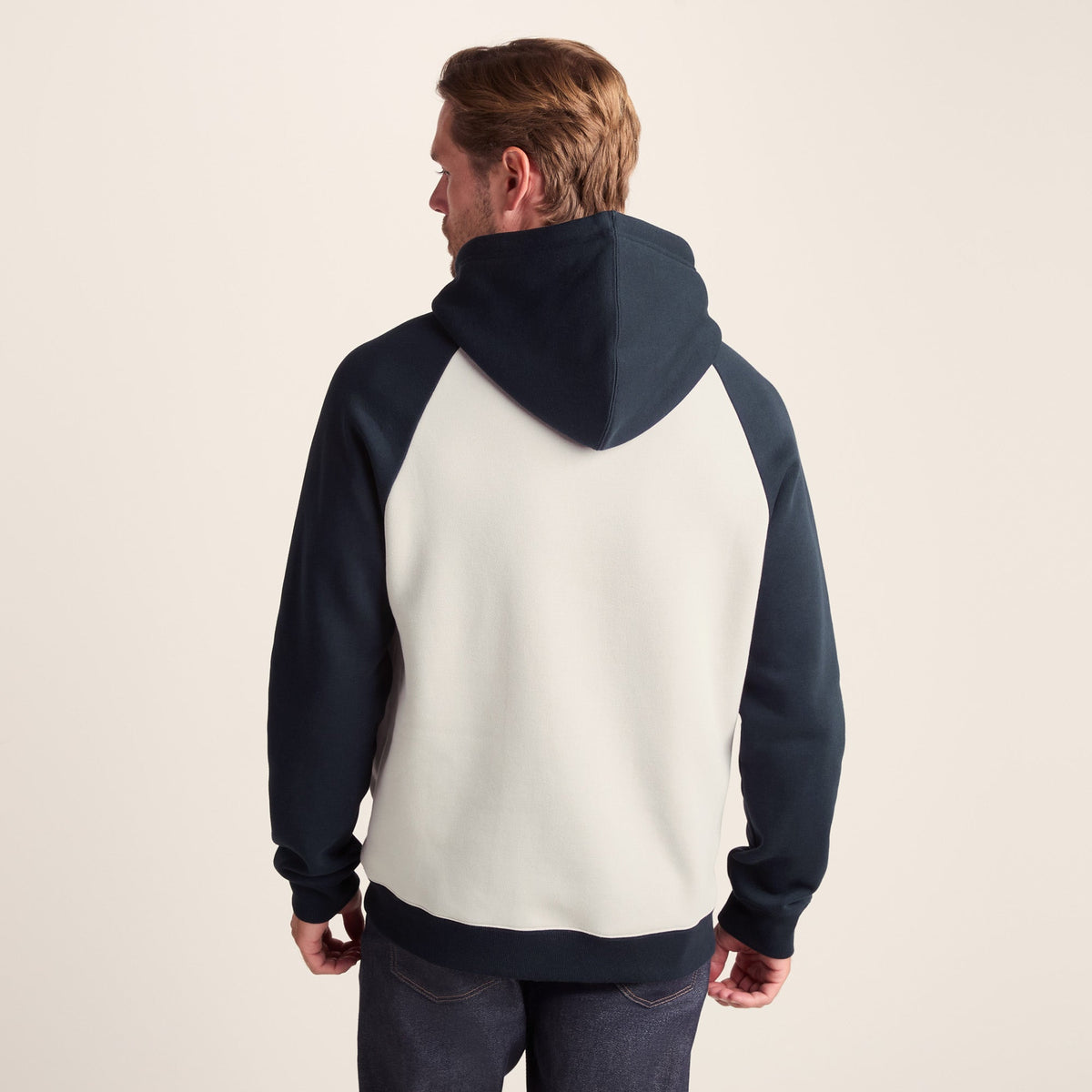 Noston Mens Supersoft Raglan Hoody - Dark Indigo