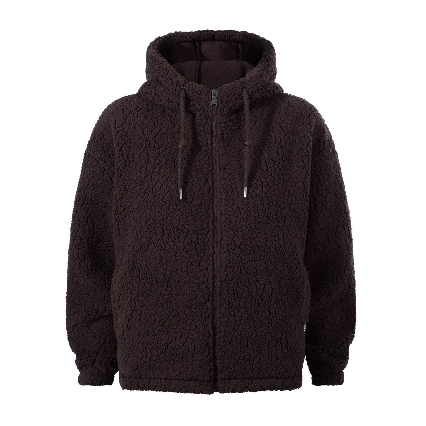 Olivia Womens Relaxed Fit Sherpa Fleece - Chocolate Brown