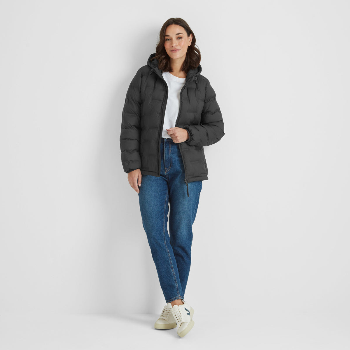 Palmer Womens Shower Resistant Insulated Jacket - Washed Black