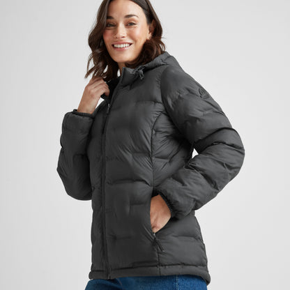 Palmer Womens Shower Resistant Insulated Jacket - Washed Black