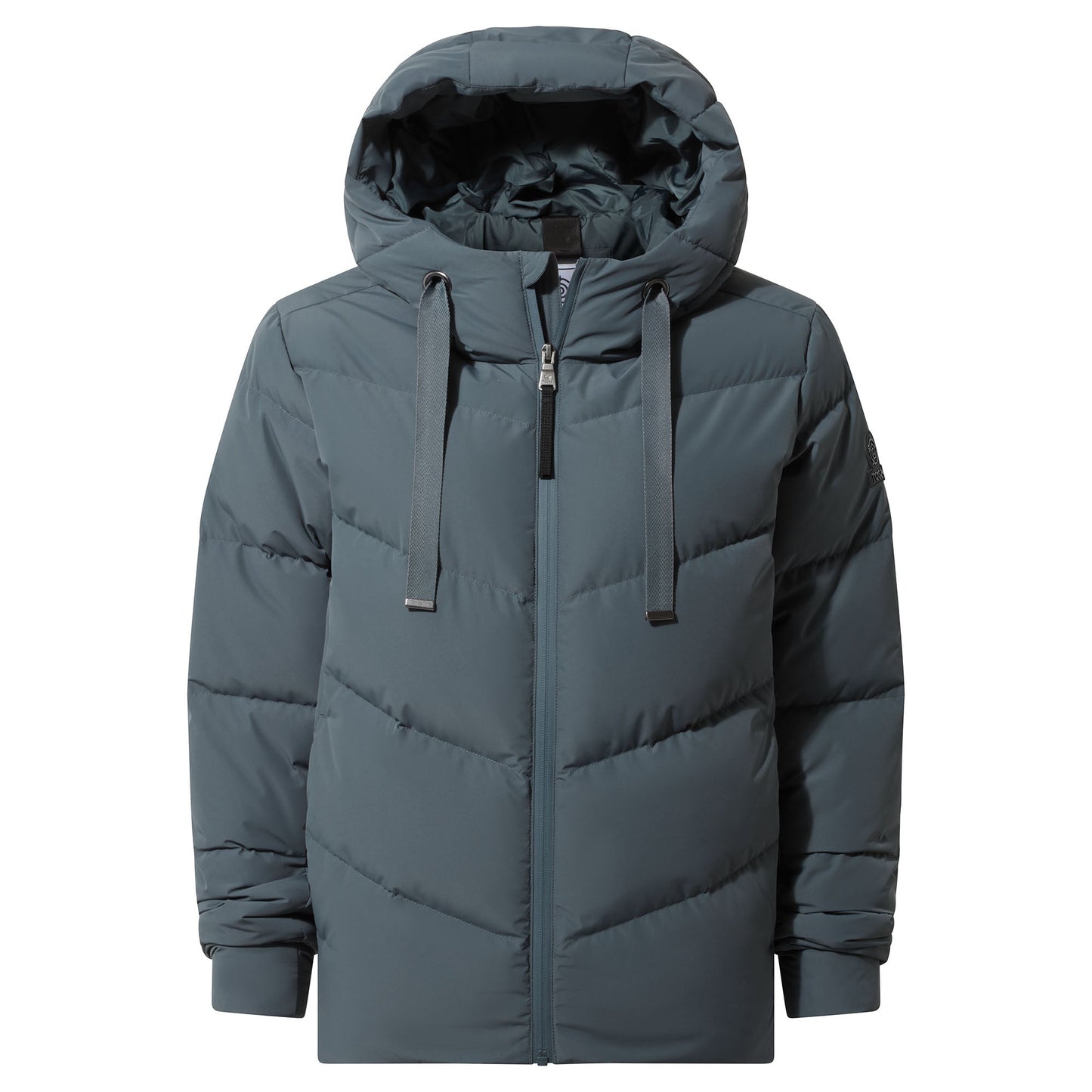 Raleigh Luxe Womens Shower Resistant Down Insulated Jacket - Graphite