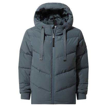 Raleigh Luxe Womens Shower Resistant Down Insulated Jacket - Graphite