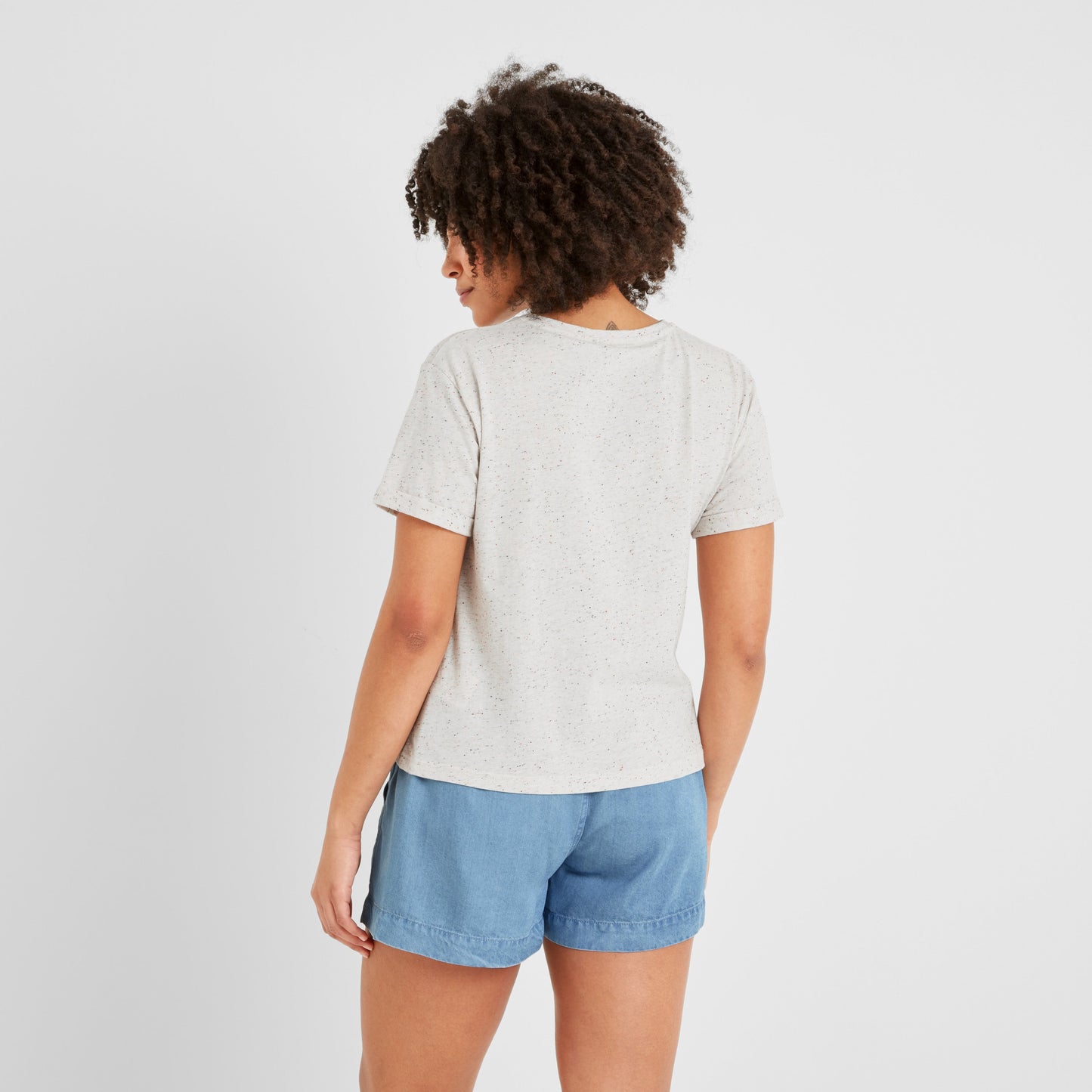 Rebecca Womens 100% Cotton Supersoft T-Shirt - Multi Colour Nep